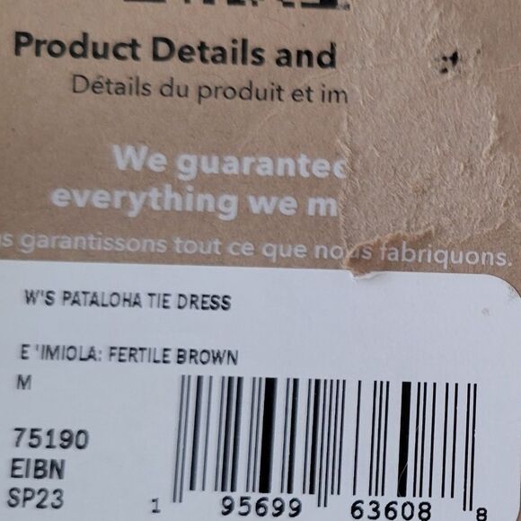 Patagonia Pataloha Tie Dress Medium Hawaiian NWT - Picture 6 of 11